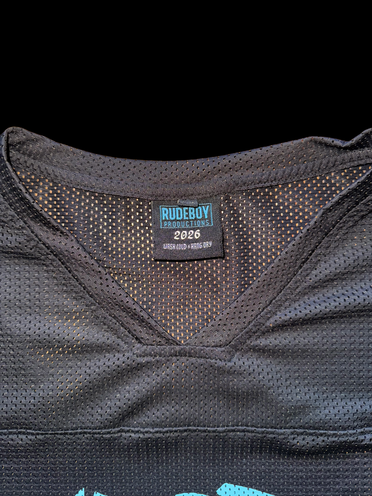 Rudeboy Productions Cropped Football Jersey - Blue Foundation